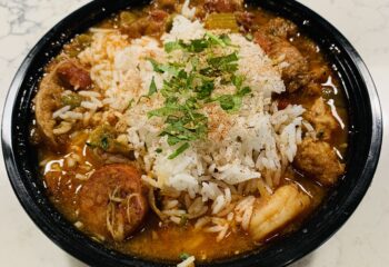 Smoked Andouille, Shrimp & Chicken Jambalaya